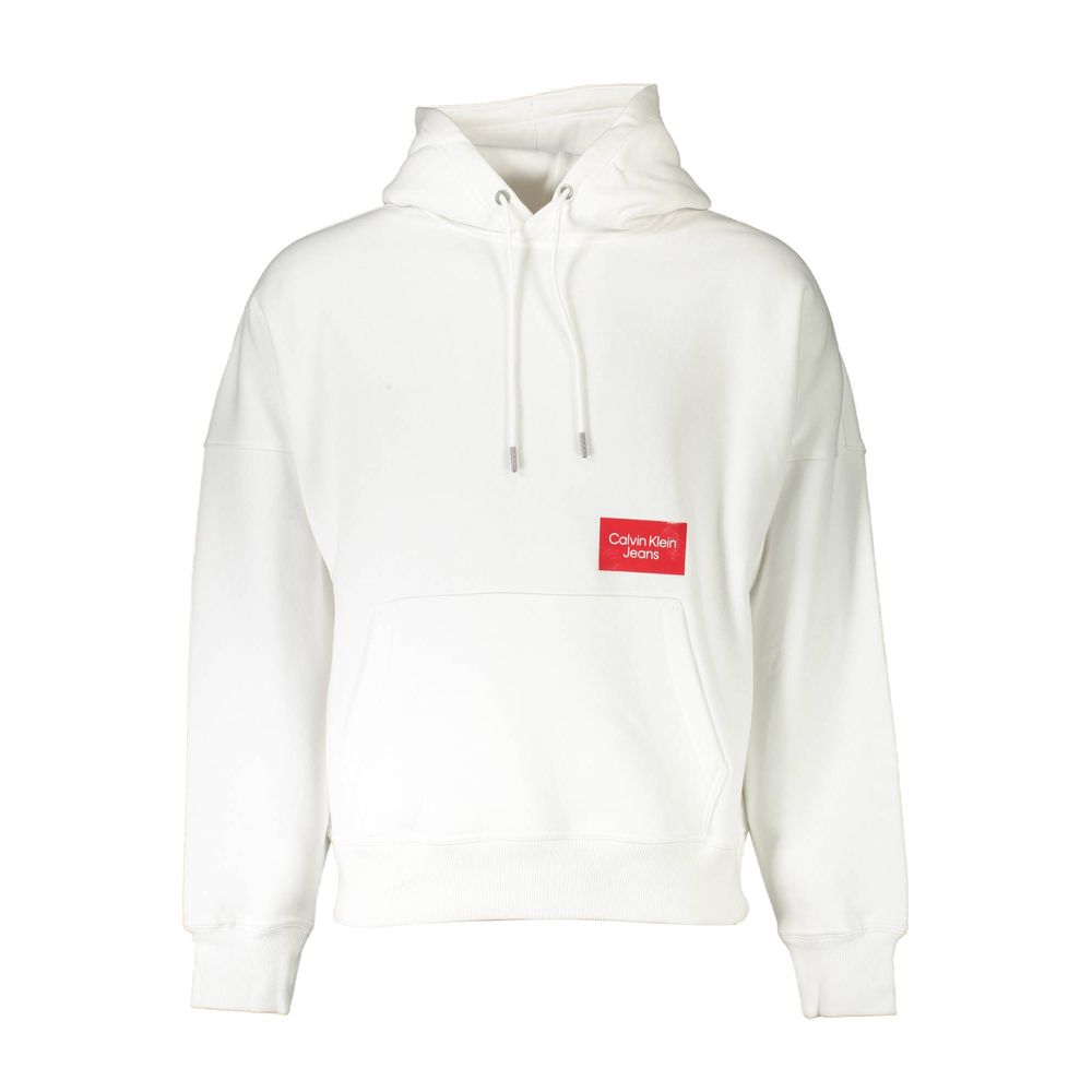 

Белый хлопковый свитер Calvin Klein
