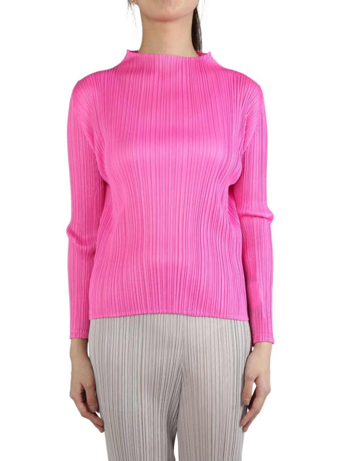 

Футболка октября Pleats Please Issey Miyake, розовый