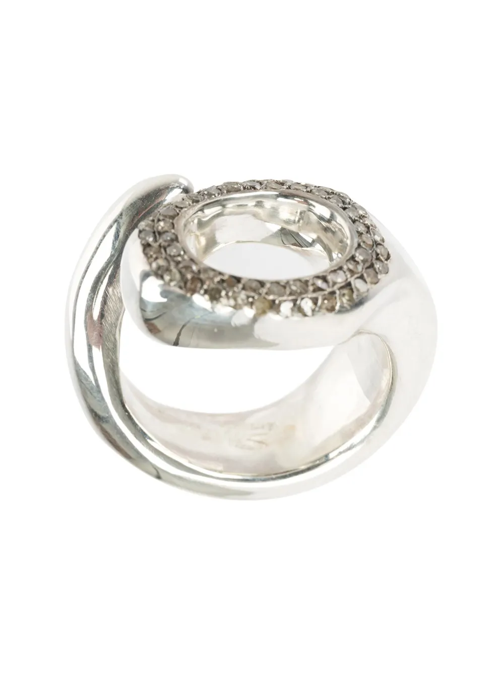 

Кольцо с бриллиантами коньячного оттенка Rosa Maria, металлик