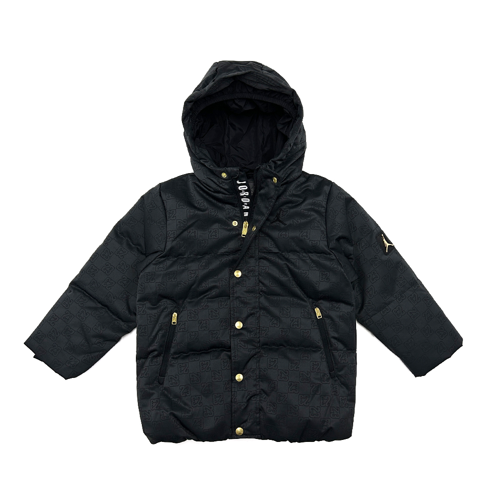 

Куртка пуховая черная подростковая Jordan