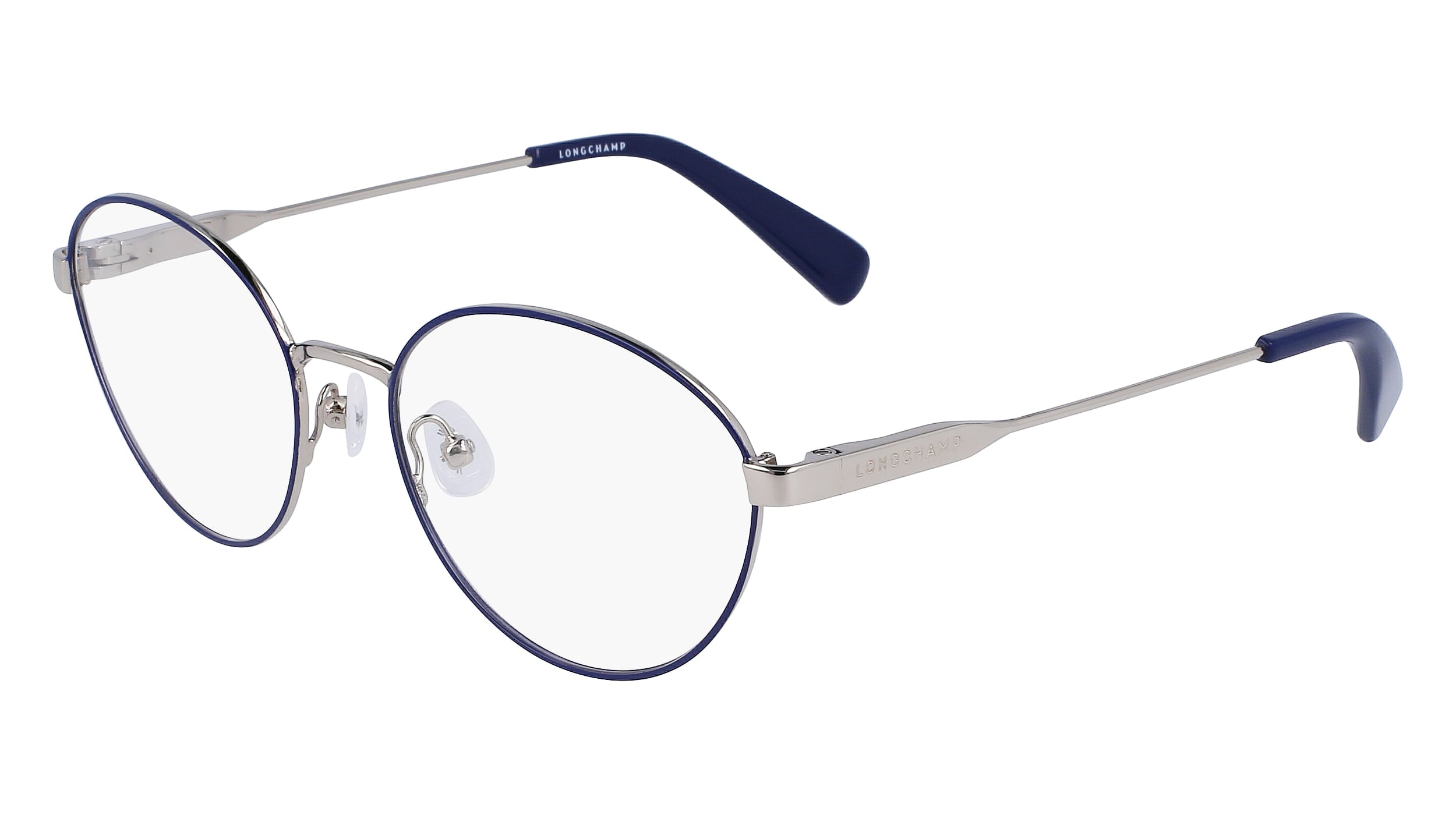 

Longchamp Women's 52mm Blue Оправы, цвет blue silver