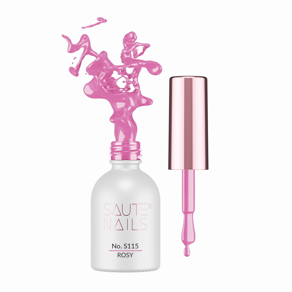 

Гибридный лак для ногтей SAUTE NAILS S115 ROSY - 8 мл