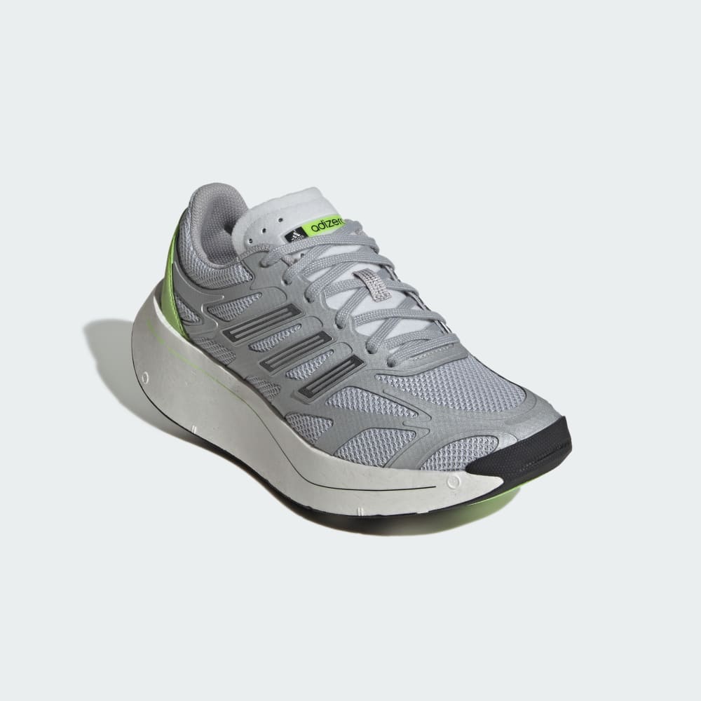 Кроссовки на платформе Adidas Adizero Aruku Shoes, цвет Matte Silver/Core Black/Signal Green — фото 4