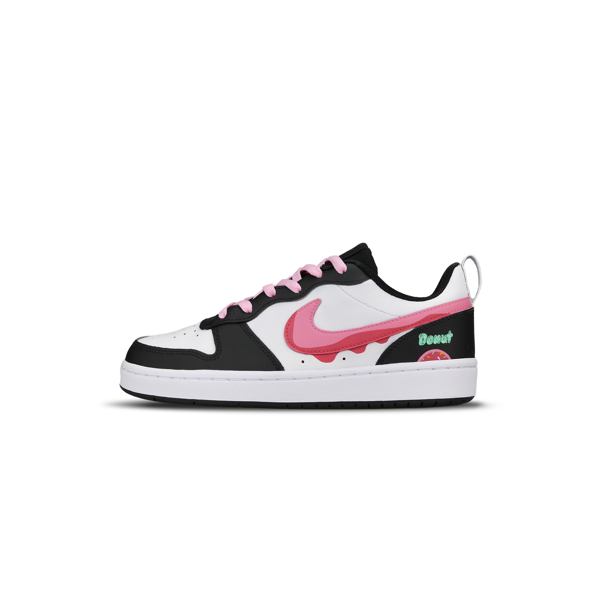 

Кроссовки Nike Court Borough 2 Skateboarding Shoes Women's Low-top Black/white/pink, черный