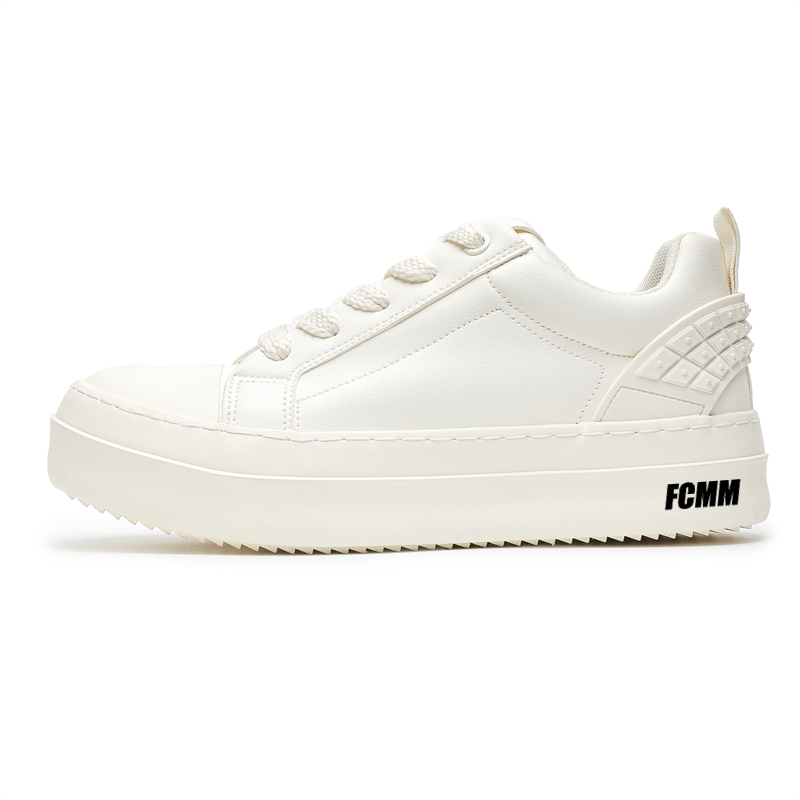 

FCMM Мужские низкие скейтерские кеды бежевые, цвет Beige