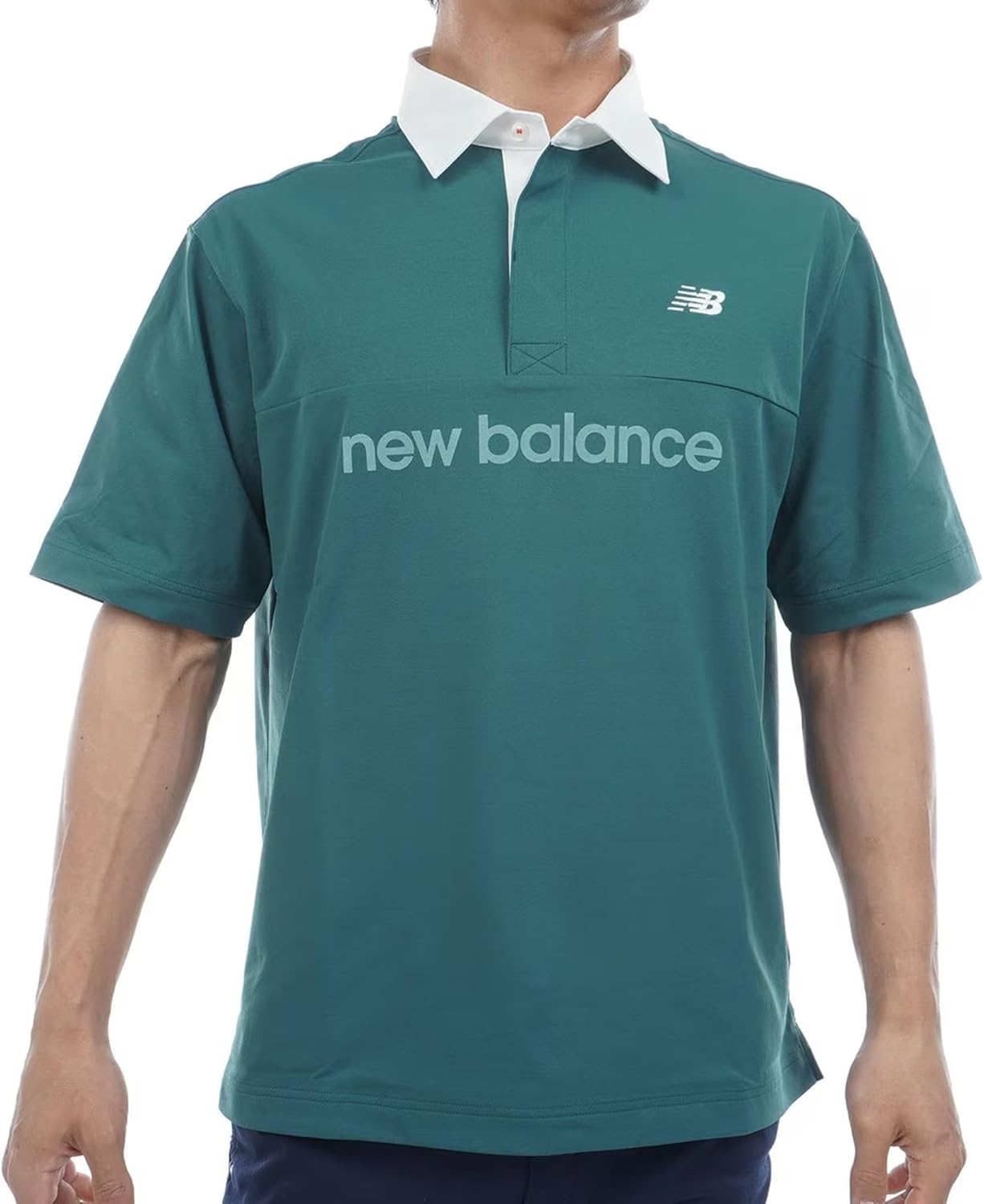 

Мужская поло-рубашка New Balance 012-5166004 с коротким рукавом (эластичная и приятная на ощупь), хаки