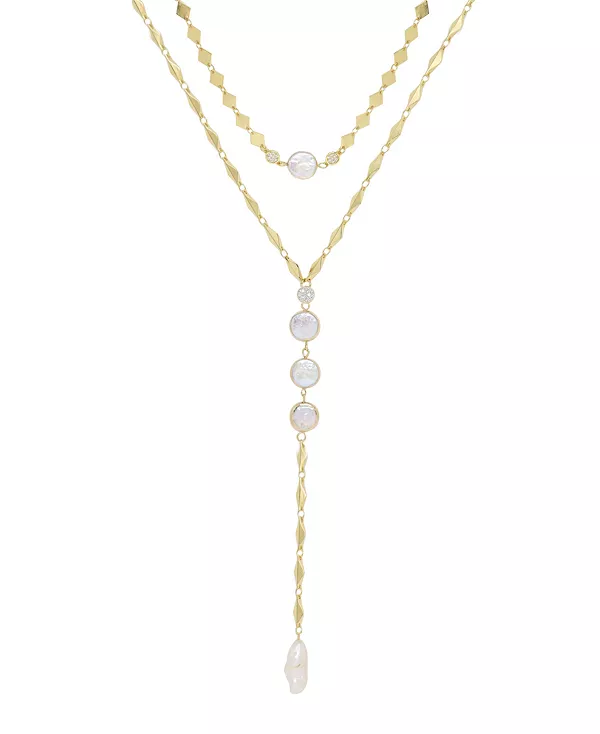 

Комплект ожерелий из пресноводного жемчуга «Летние мечты» Ettika, gold