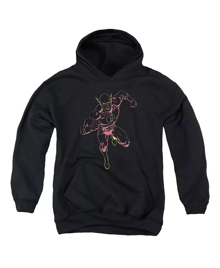 

Толстовка с капюшоном Boys of America Youth Neon Flash Justice League, черный