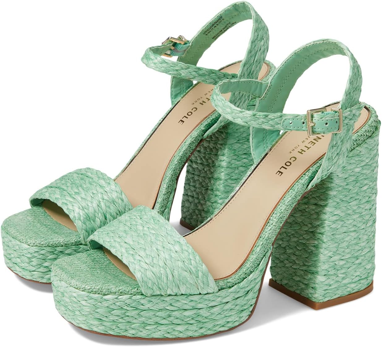 

Босоножки Dolly Kenneth Cole New York, цвет Mint Raffia