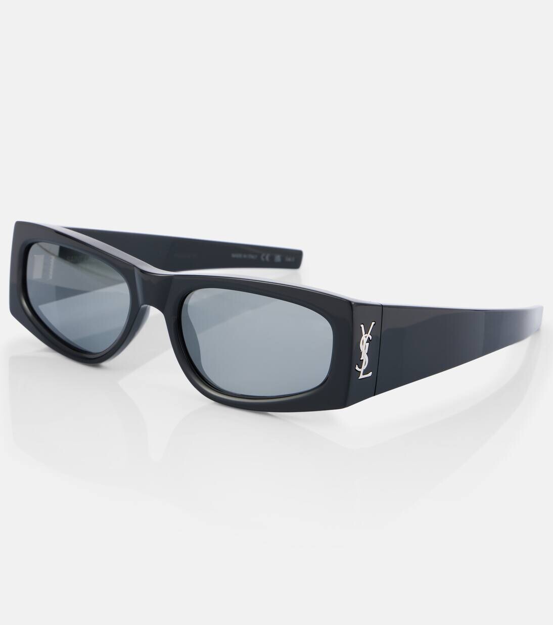 Солнцезащитные очки Monogram большого размера Saint Laurent, цвет black-black-black — фото 3