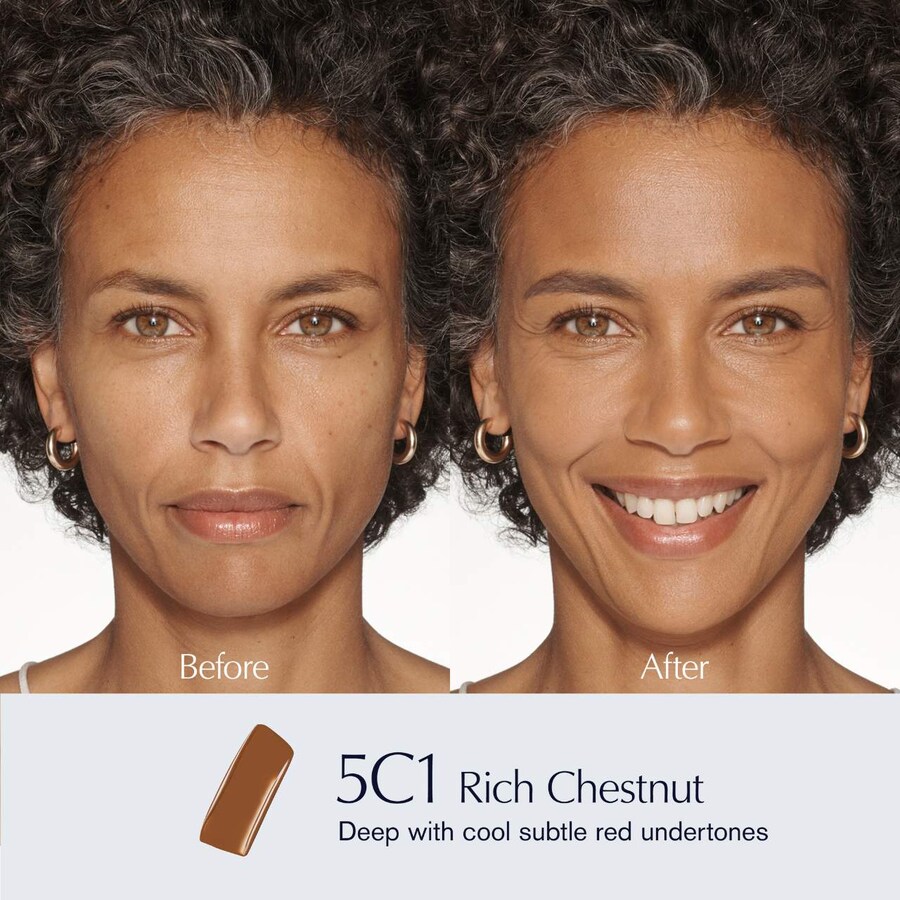 Тональный крем-сыворотка Futurist Skin Tint Serum Foundation SPF 20 с глицерином Estée Lauder, 1 oz, 5C1 Rich Chestnut — фото 2