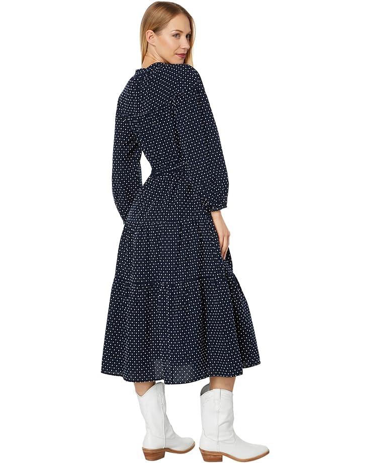 

Платье Madewell Mariette - Long Sleeve V-Neck Tiered Midi, цвет Yarn-Dye Jacquard