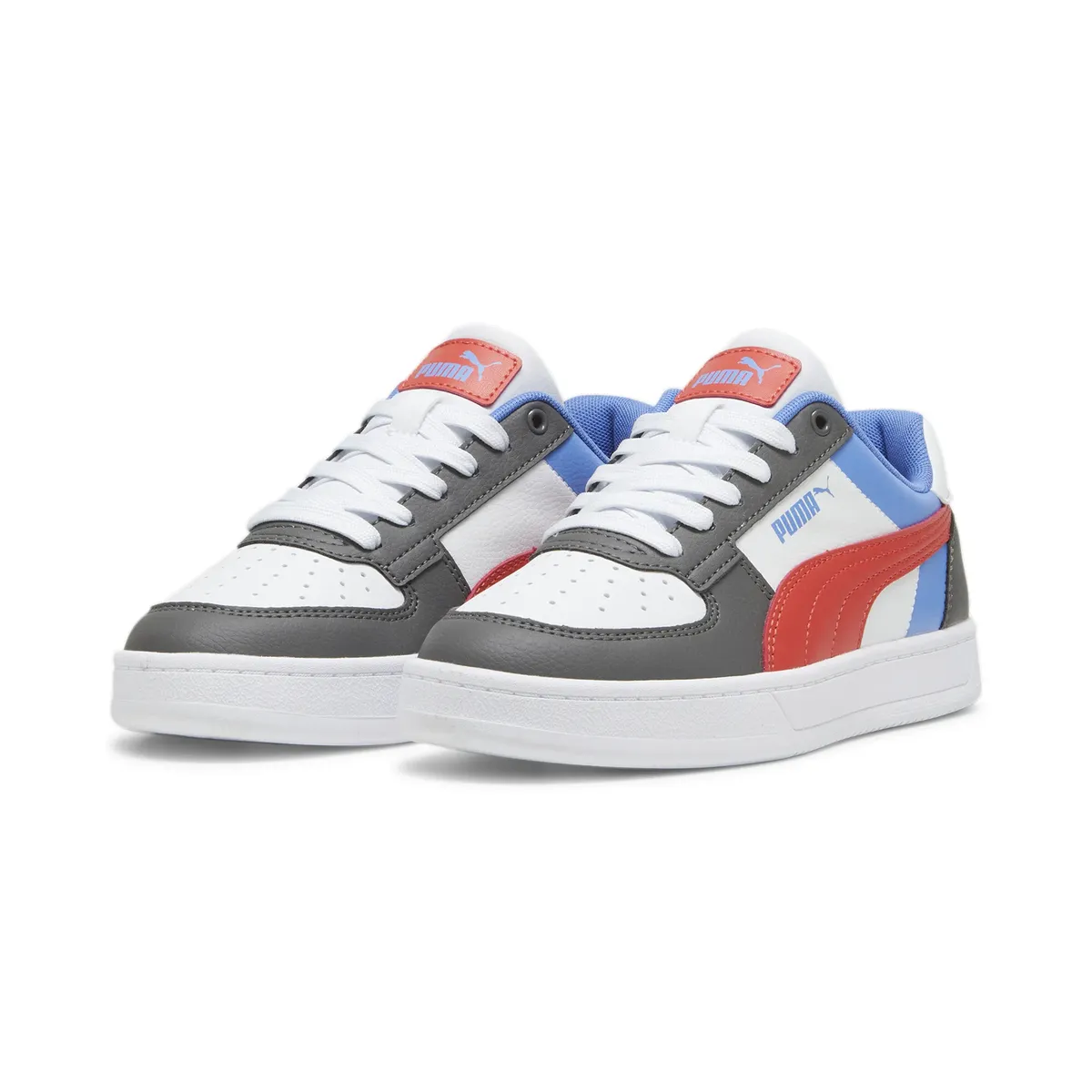 

Кроссовки PUMA "CAVEN 2.0 BLOCK JR", цвет Cool Dark Gray-Blue Skies-Active Red