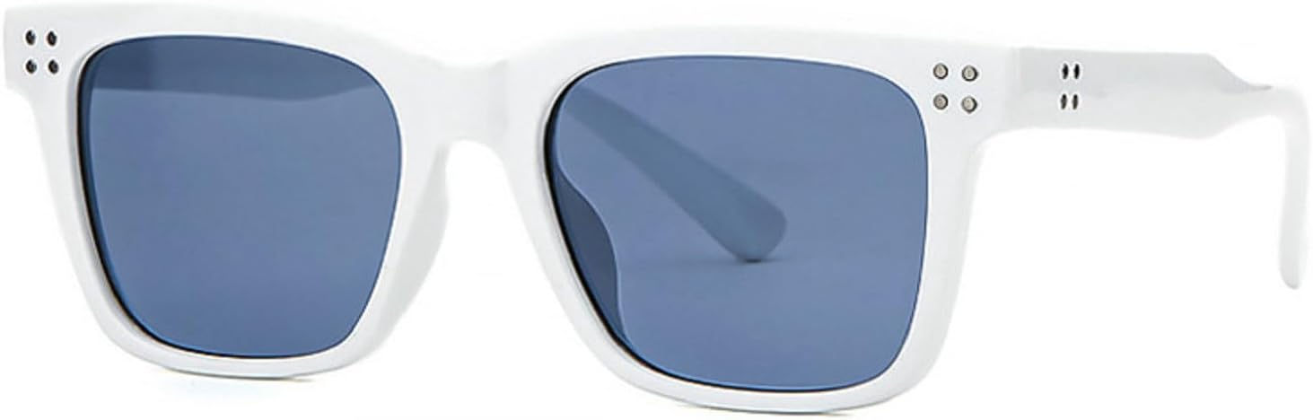 

Модные прямоугольные солнцезащитные очки 2024 года для мужчин и женщин, винтажные, в квадратной оправе, класса люкс, защита от ультрафиолета UV400, артикул 98051 Melrose, White