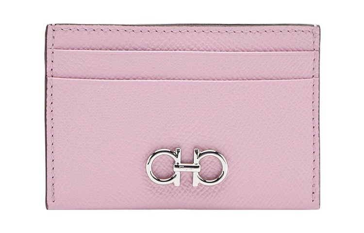 

Ferragamo Женский держатель для карт из кованой телячьей кожи, розовый