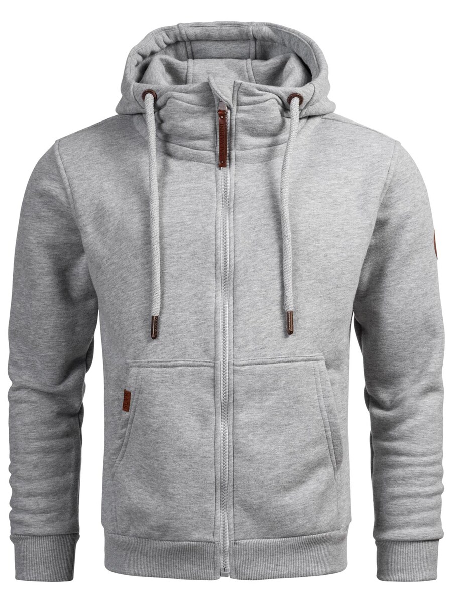 

Толстовка с капюшоном на молнии Alessandro Salvarini Zip-Up Hoodie Geenio, пятнистый серый