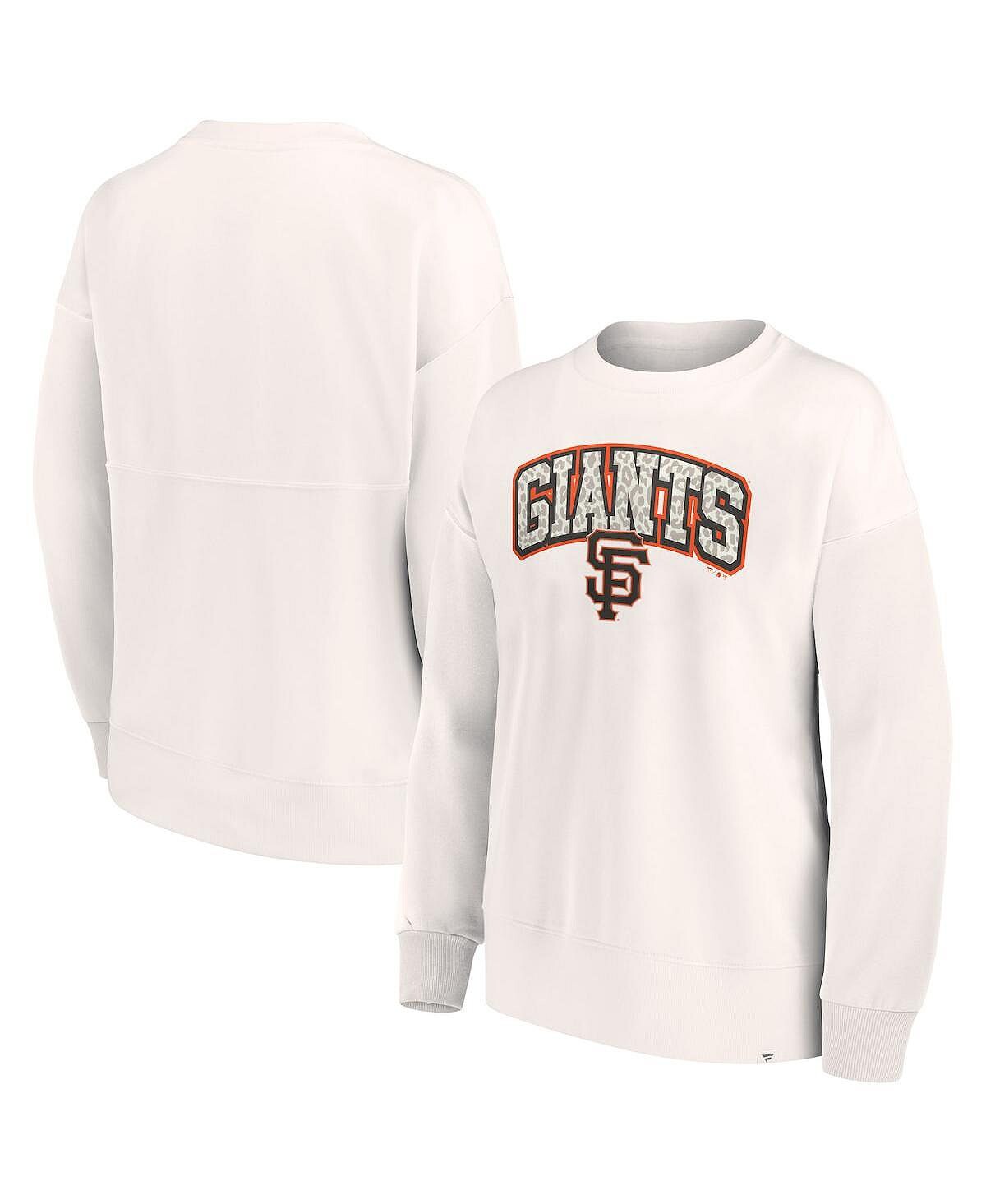 

Женский кремовый свитшот с леопардовым принтом San Francisco Giants Fanatics, Бежевый, Женский кремовый свитшот с леопардовым принтом San Francisco Giants Fanatics