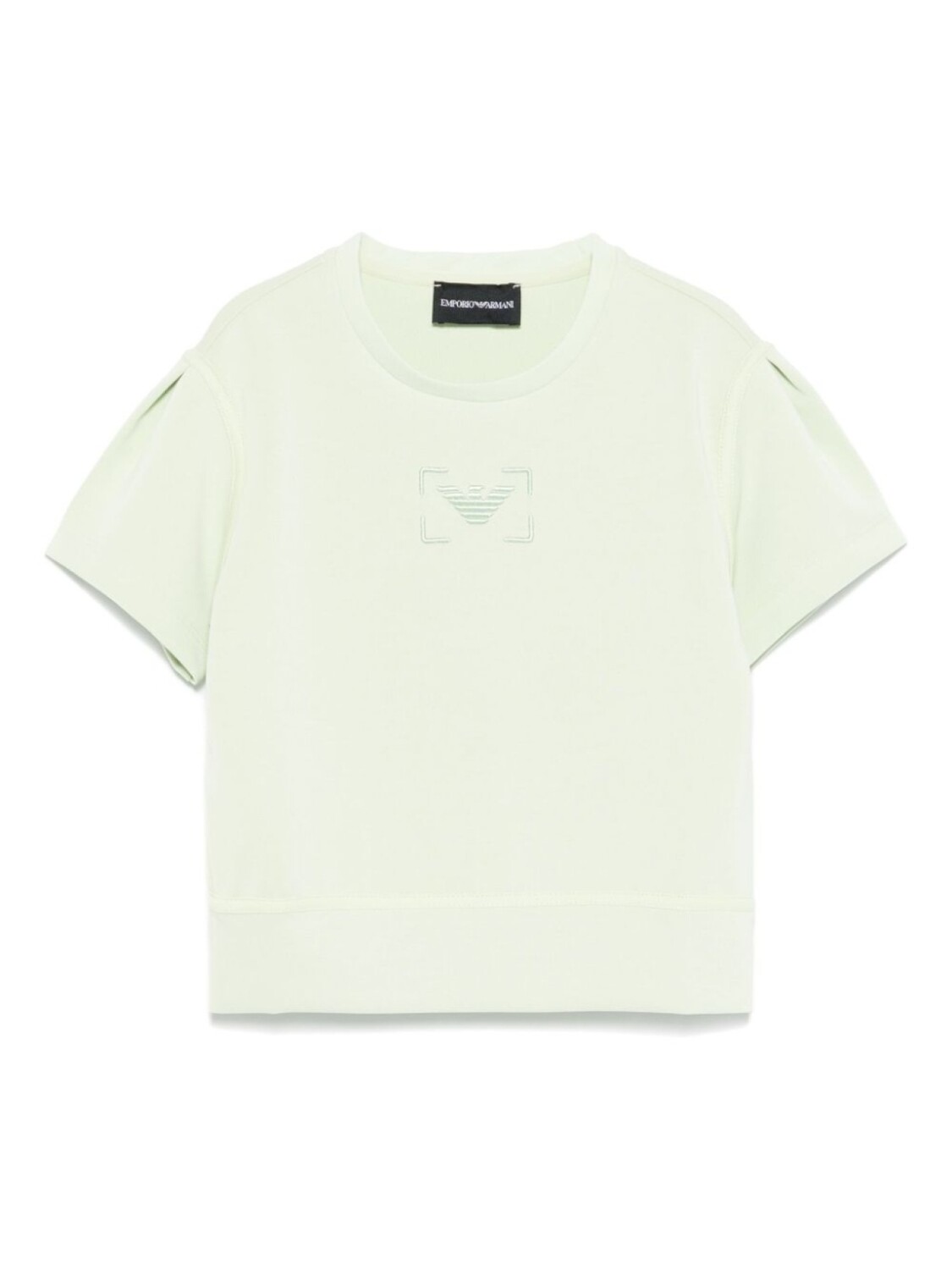 

Emporio Armani Kids футболка с вышитым логотипом, зеленый