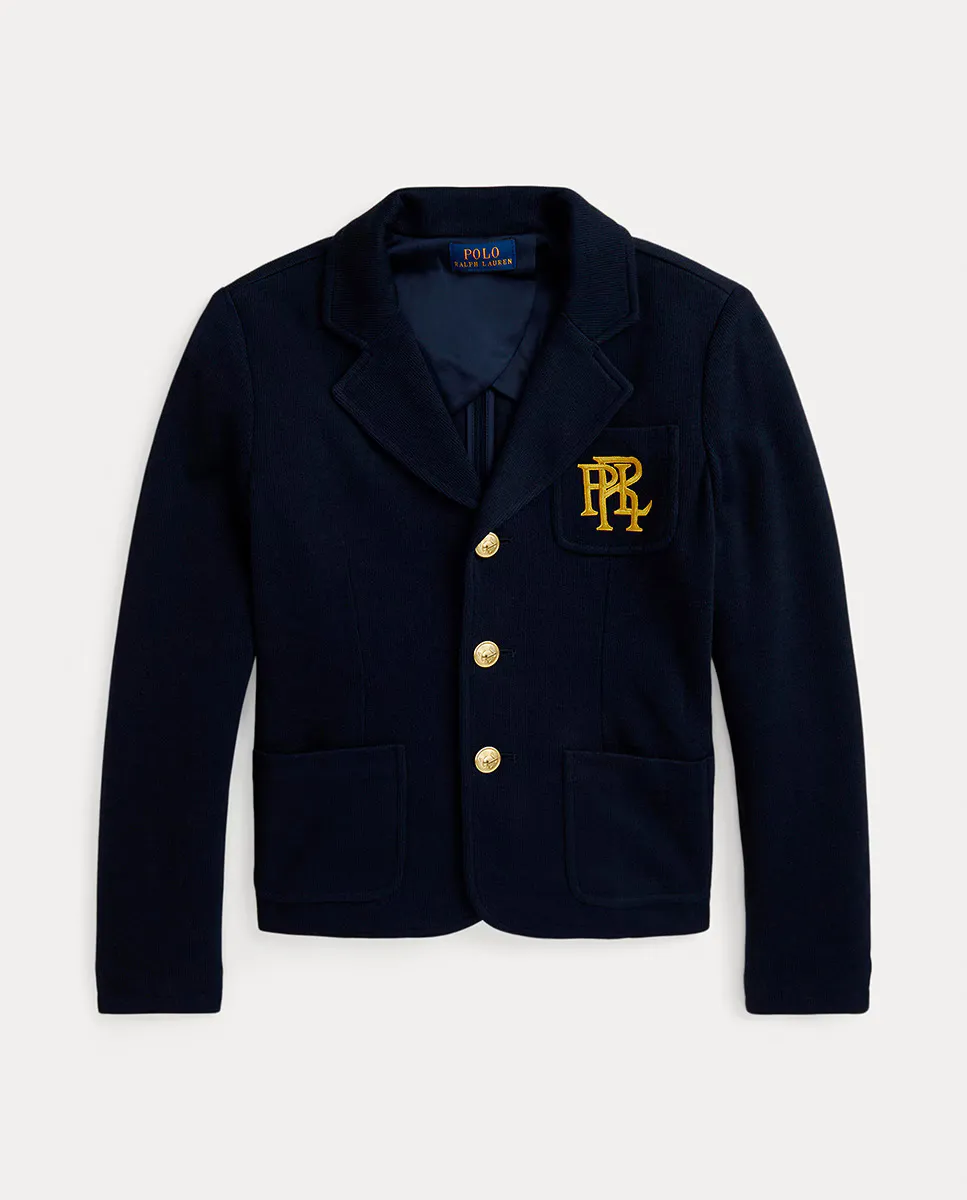 

Темно-синий пиджак для девочки с ПРЛ Polo Ralph Lauren, темно-синий