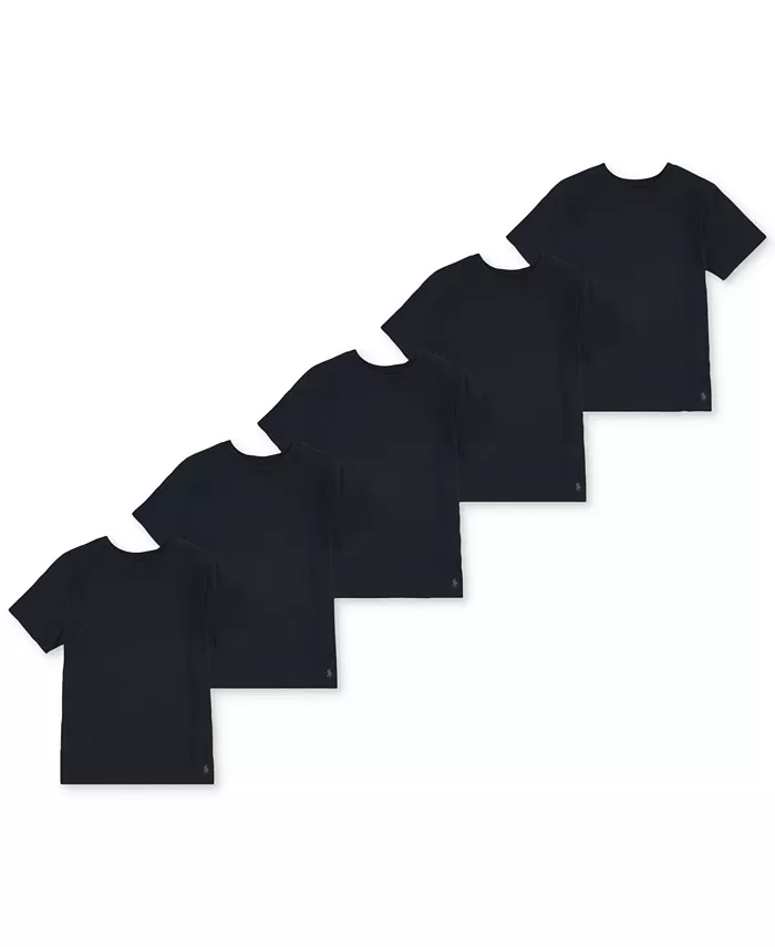 

Футболки с круглым вырезом для мальчиков, 5 шт Polo Ralph Lauren, черный