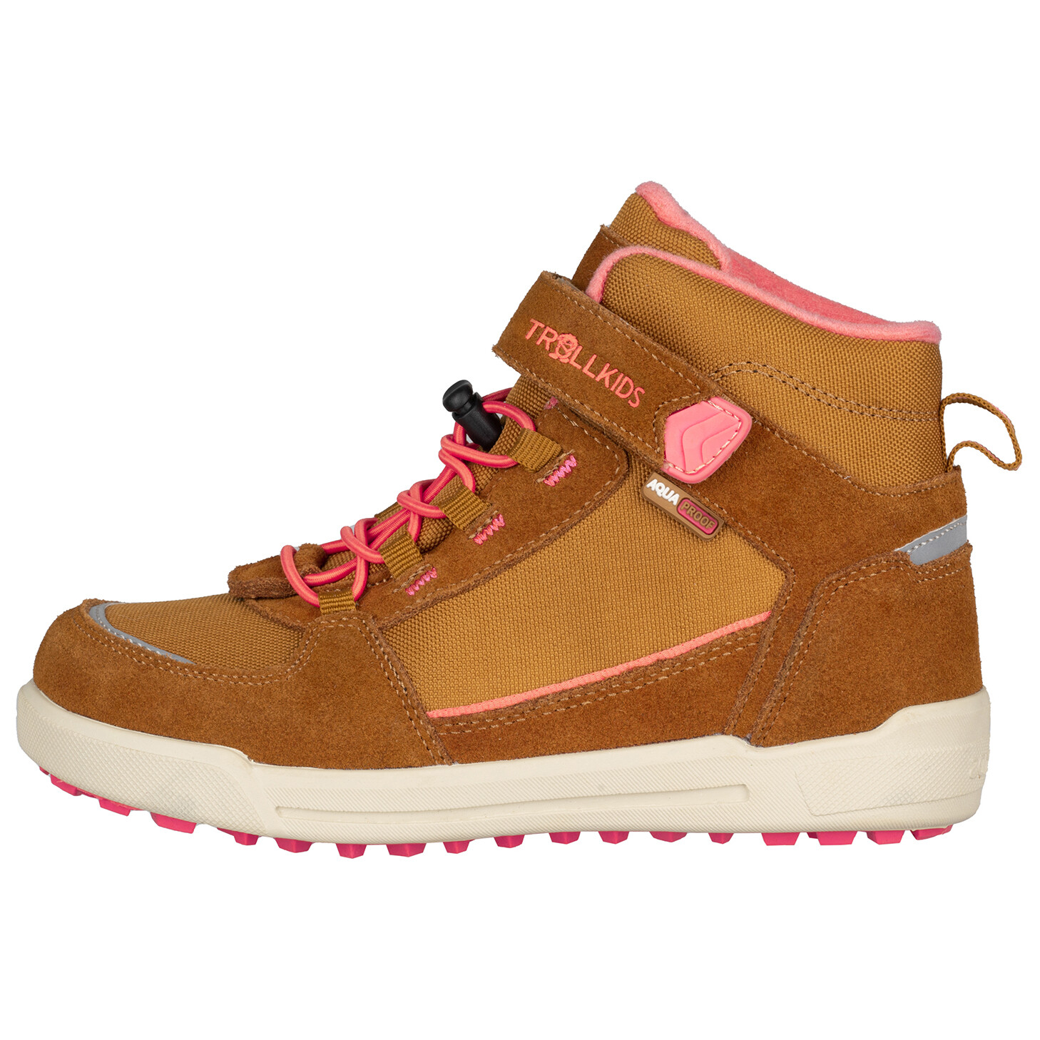 

Повседневная обувь Trollkids Kid's Gryllefjord Mid Cut, цвет Caramel/Salmon