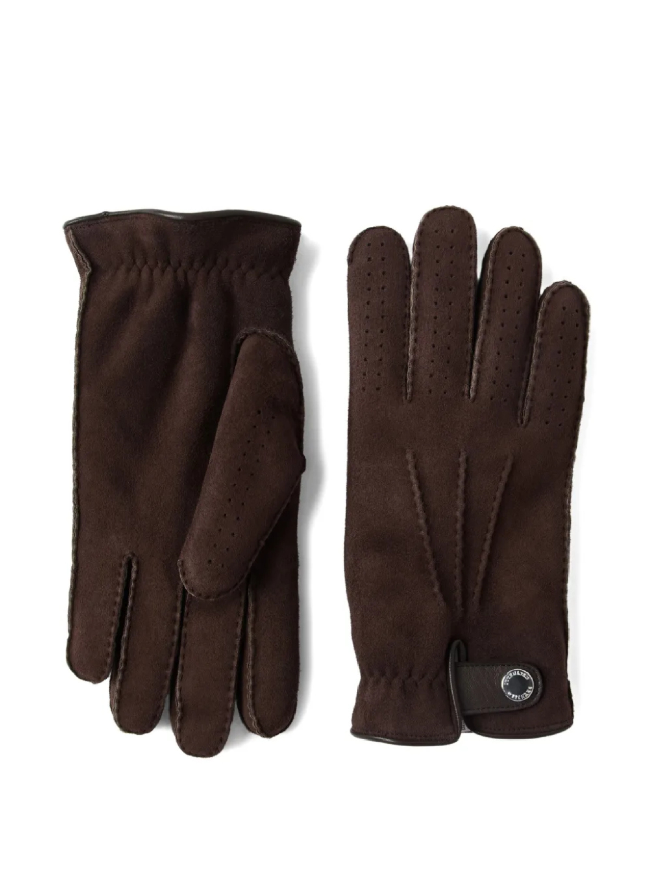 

Brunello Cucinelli замшевые перчатки, коричневый
