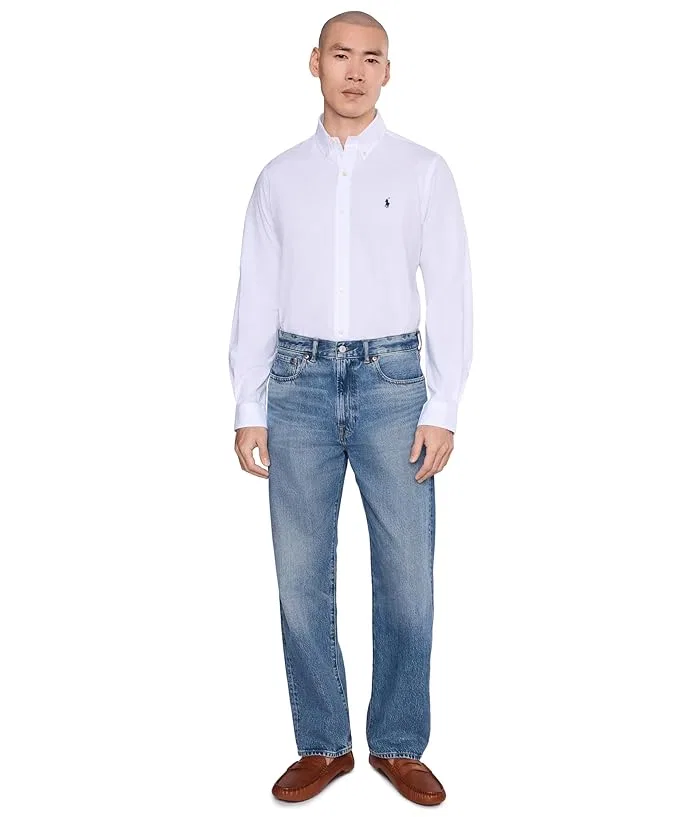 Рубашка поплиновая Classic Fit Stretch Poplin Polo Ralph Lauren, White — фото 2