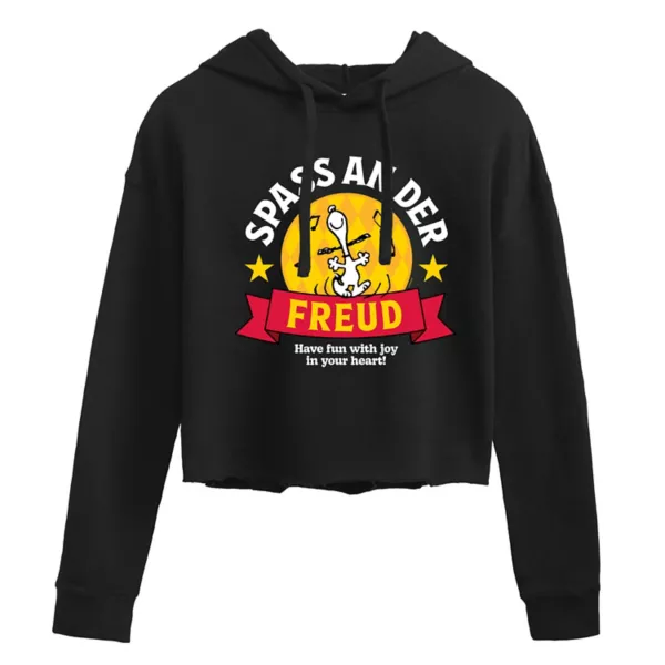 

Укороченная толстовка Juniors' peanuts snoopy spas an der freud Licensed Character, черный