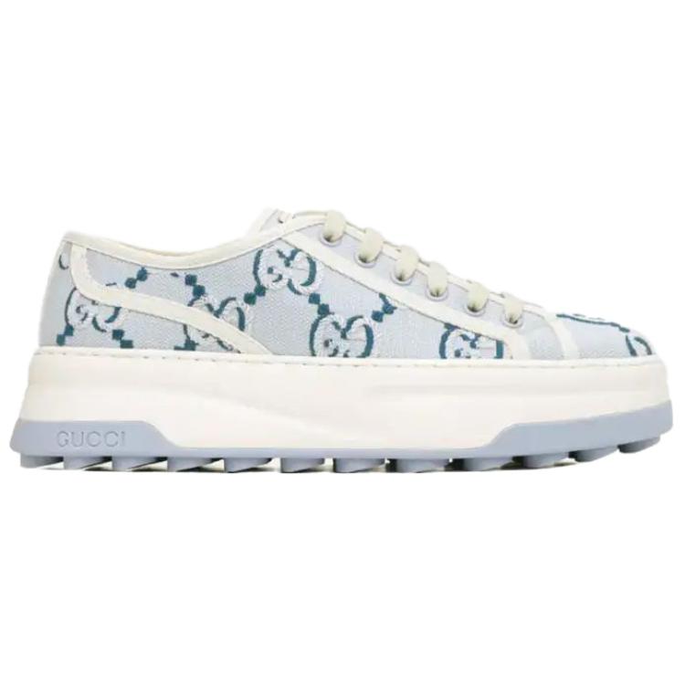 GUCCI Теннисные 1977 низкие повседневные кроссовки Women's Blue — фото 4