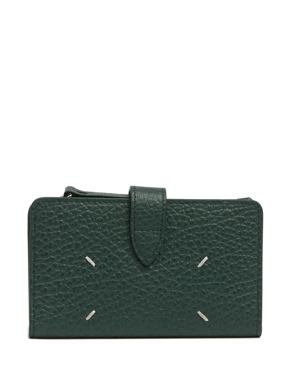 

Кошелек на молнии с декоративной строчкой Maison Margiela, зеленый