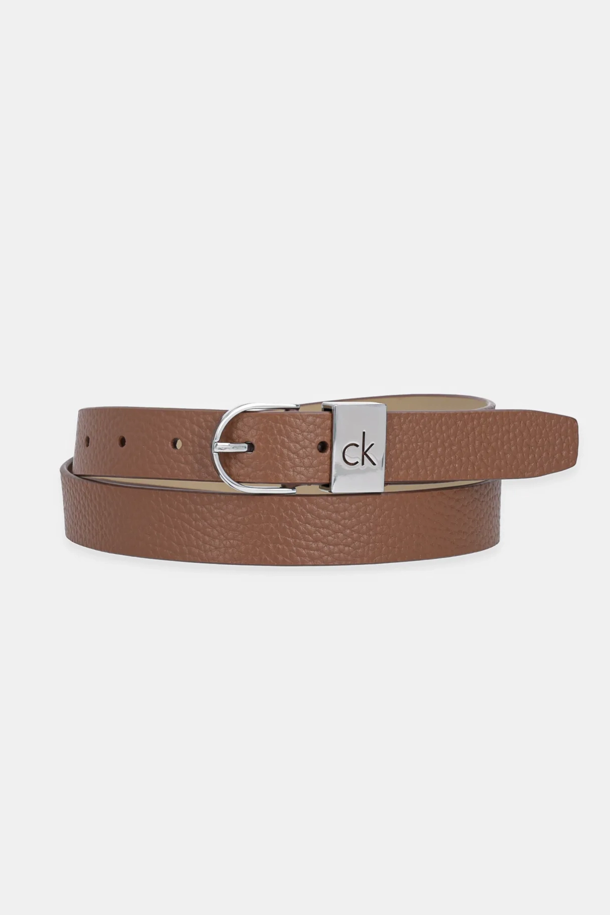 

Кожаный ремень Calvin Klein, коричневый