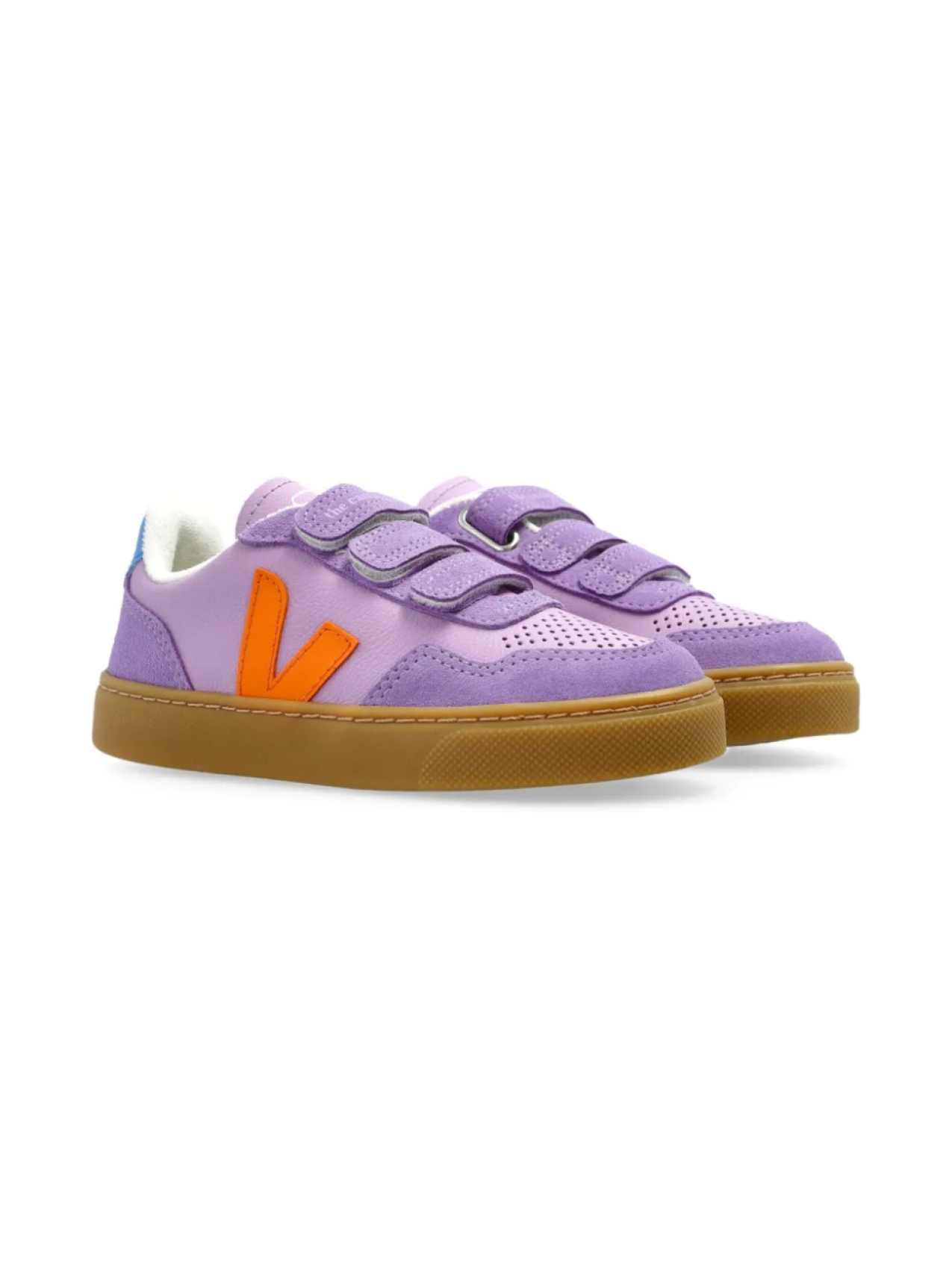 

Кроссовки с кожаными вставками VEJA Kids, фиолетовый