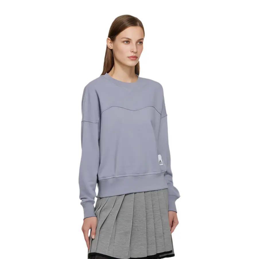 Свитшот Adidas Lounge Fleece, светло-фиолетовый — фото 3