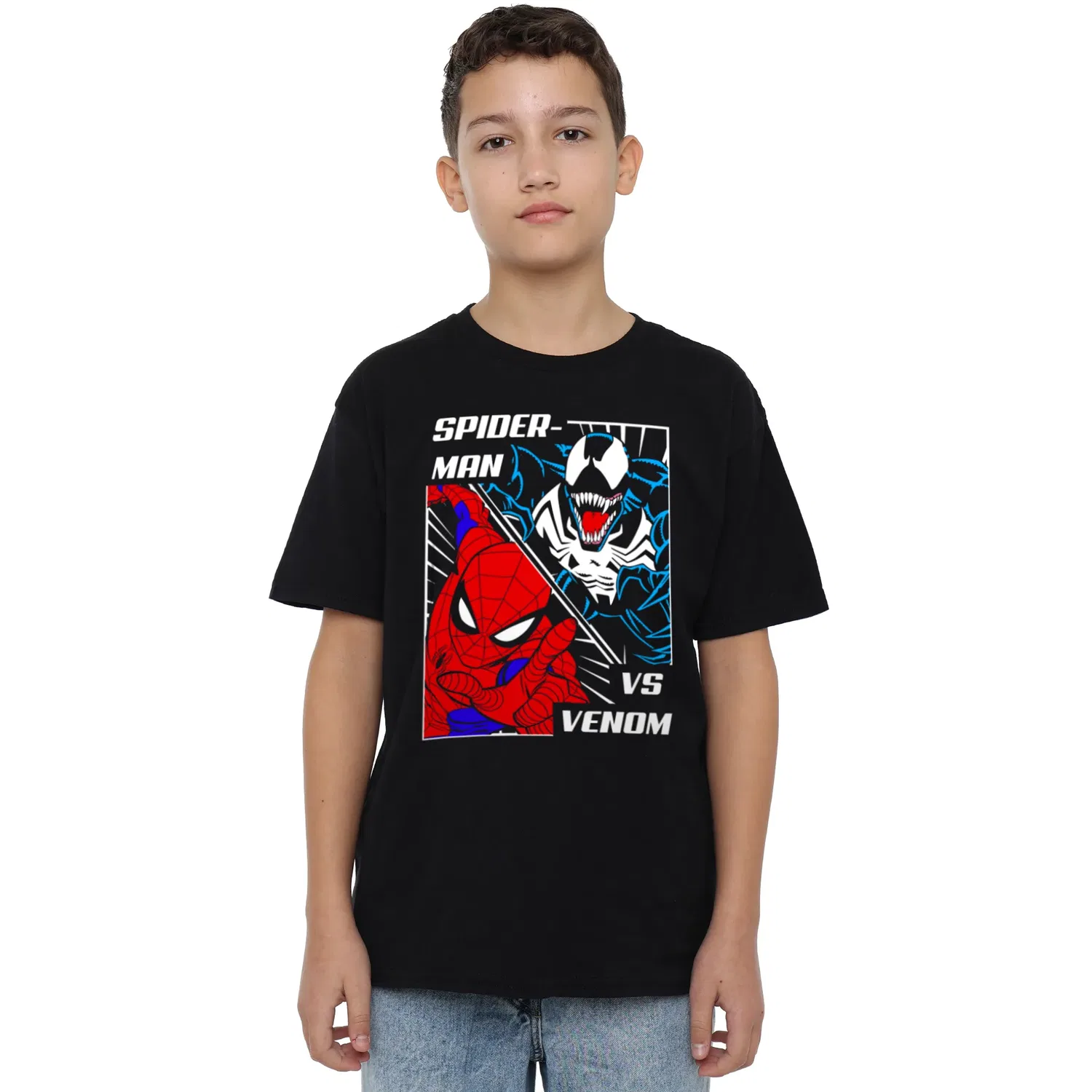 Футболка с принтом Venom Marvel, черный