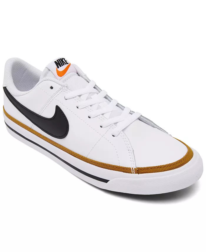 

Кроссовки повседневные Big Kids Court Legacy от Finish Line Nike, белый