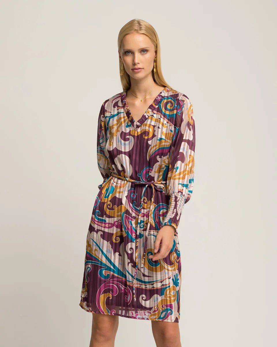 

Миди-платье с узором пейсли Niza, фиолетовый