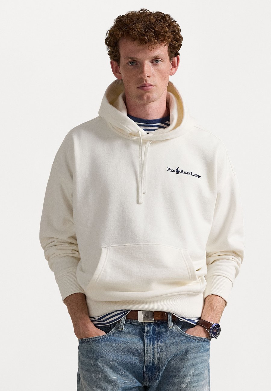 

Худи Polo Ralph Lauren RELAXED FIT LOGO FLEECE HOODIE, Deckwash White/White