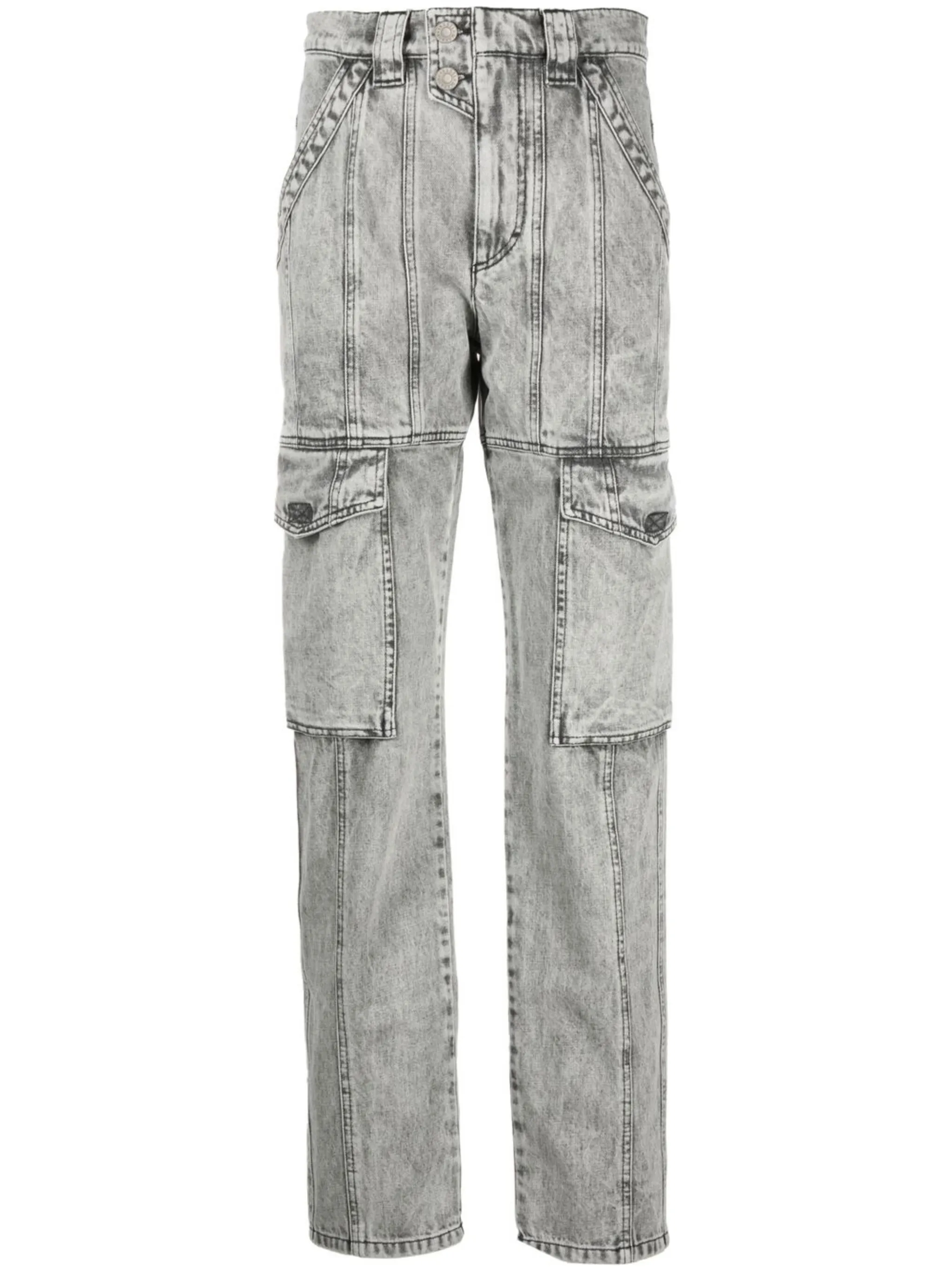 

Джинсы с эффектом потертости Marant Étoile, серый