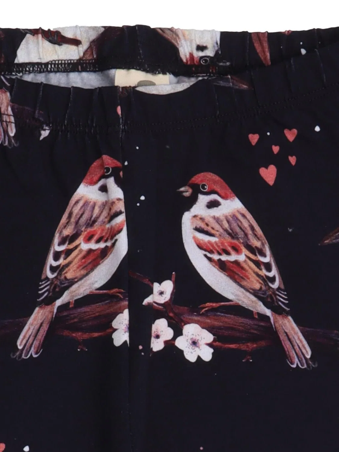 Узкие леггинсы Walkiddy Little Sparrows Leggings черного цвета — фото 2