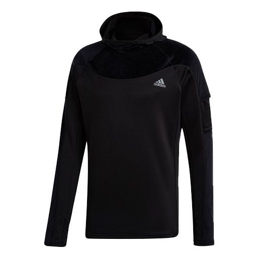 

Толстовка men's warm hooded sports black Adidas, черный