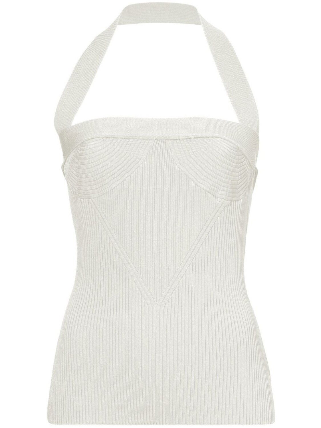 

Proenza Schouler ribbed-knit halterneck knitted top, белый