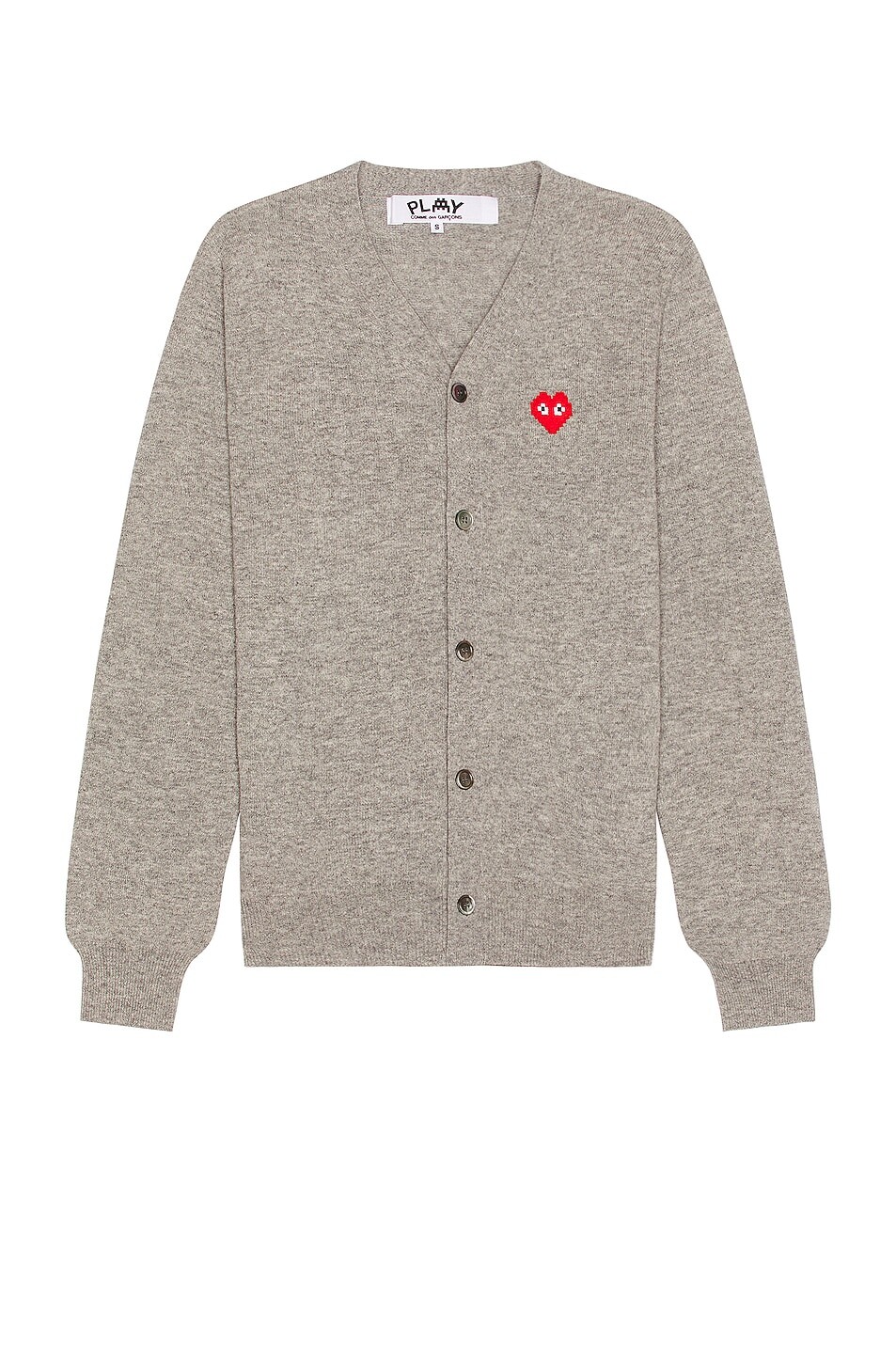 

Кардиган Comme des Garçons Invader, цвет Light Grey