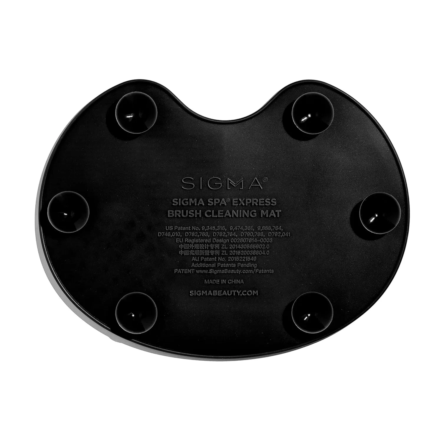 Силиконовый коврик для чистки кистей для макияжа «Brush Cleaning Mat» от Sigma Beauty Sigma Beauty, Black — фото 2