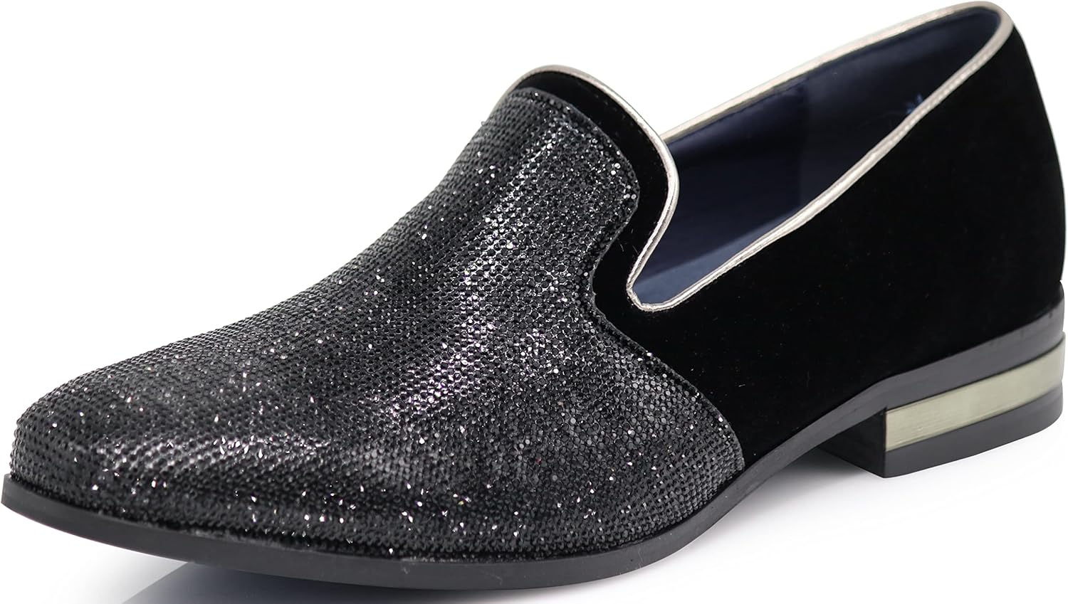 

Мужские туфли TRS с замшевой отделкой, круглым носком и хромированными каблуками, лоферы на плоской подошве, модная обувь Enzo Romeo, черный