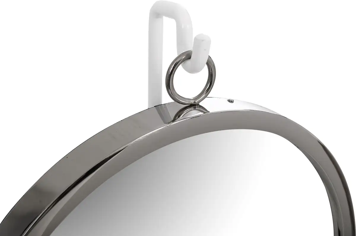 Декоративное зеркало Kayoom "Настольное зеркало Eleganca 225", (1 шт.), стоячее зеркало 30х65х13 см, Ø 0 см, белый/серебристый — фото 4