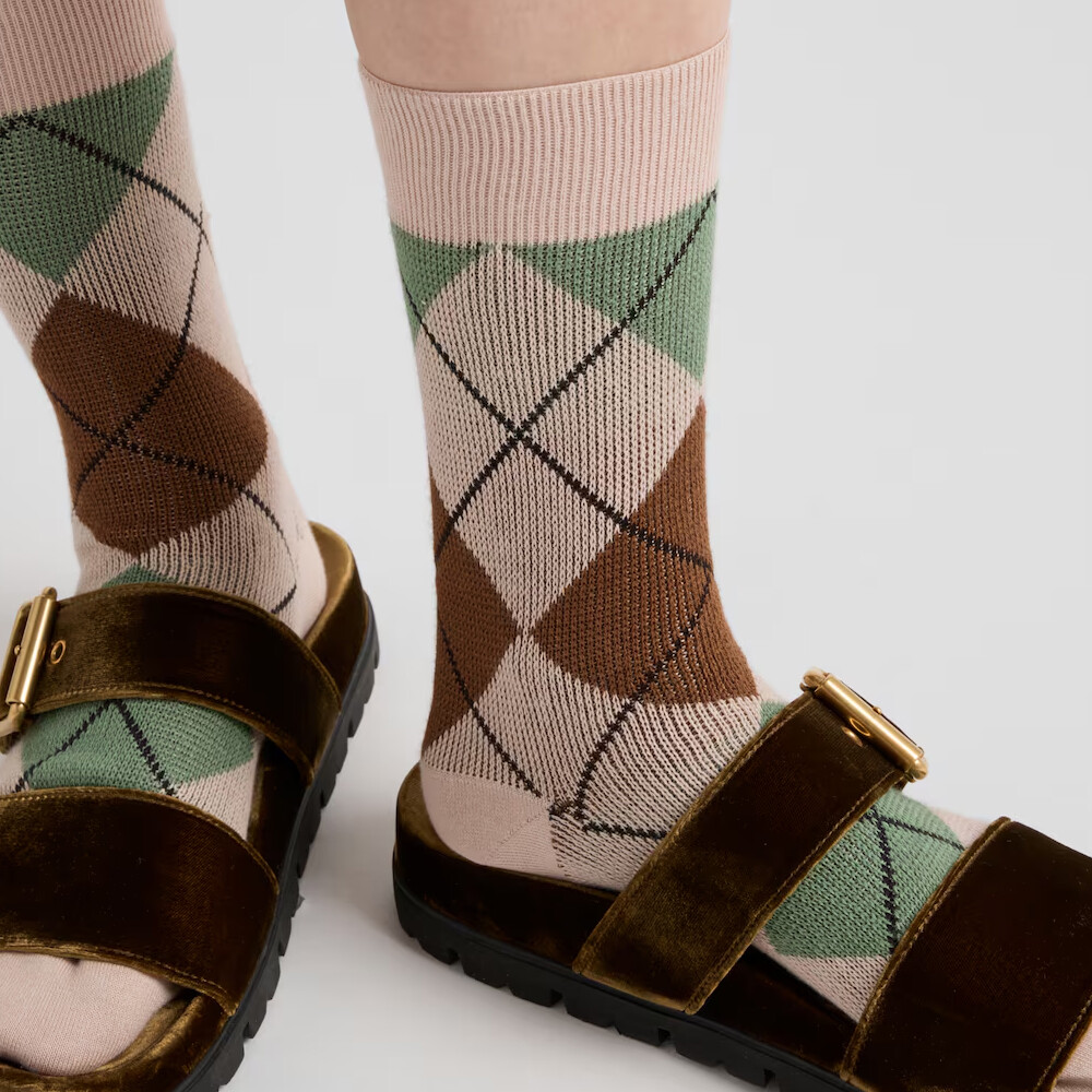 Женские носки выше колена Prada — фото 4