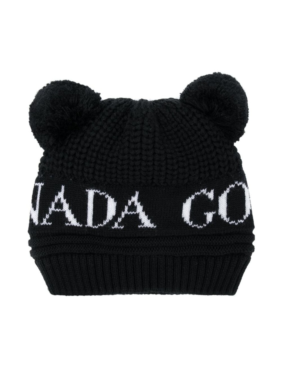 

Трикотажная шапка вязки интарсия Canada Goose Kids, черный