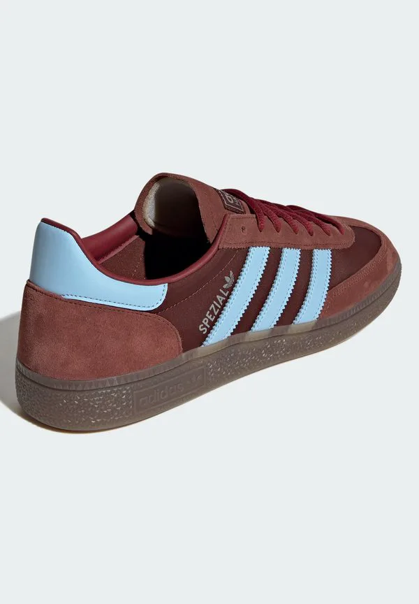 Специальные низкие кроссовки для гандбола Adidas Originals, Fox Brown Clear Sky Gum — фото 4