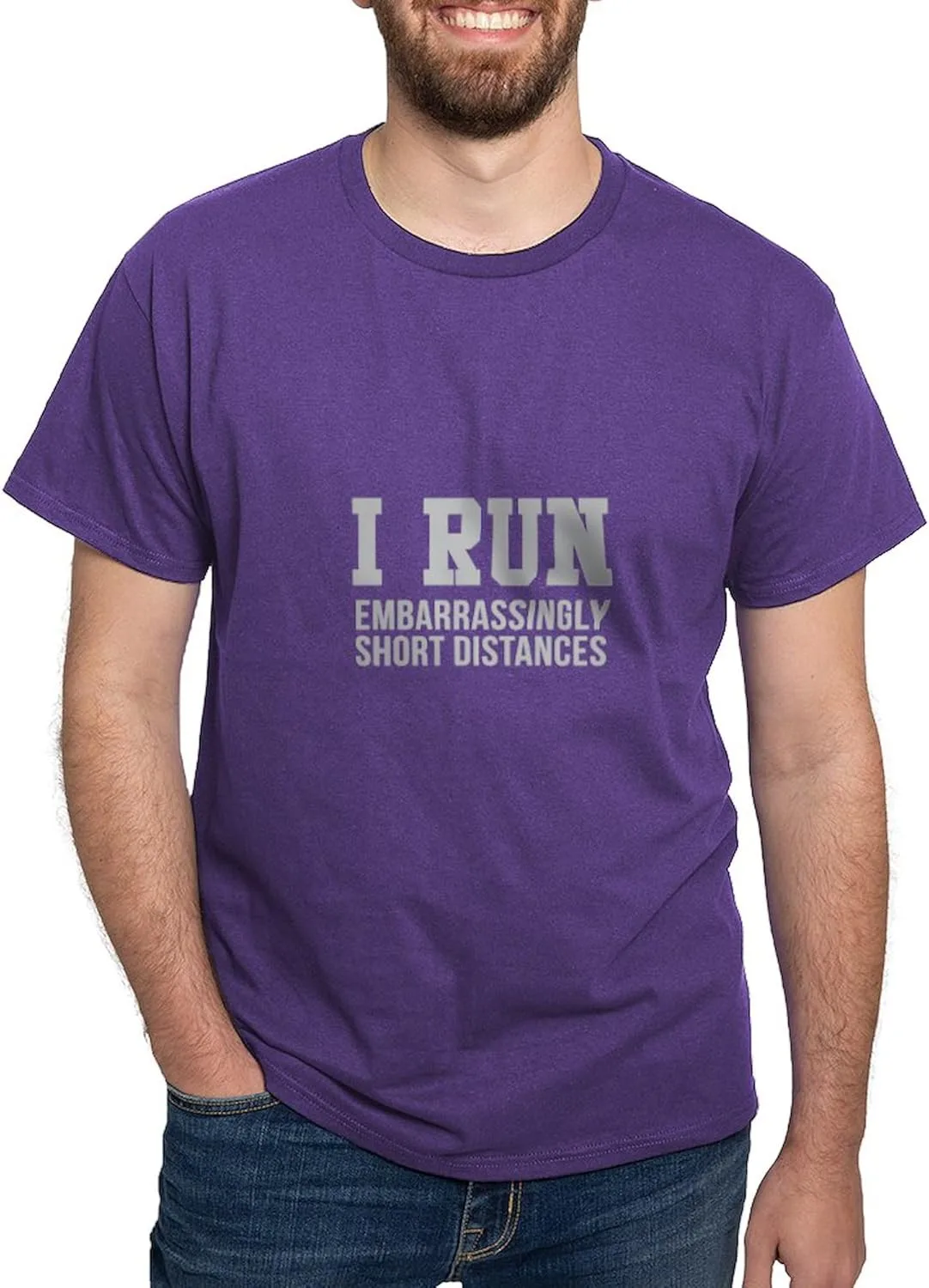 

Футболка мужская Run Short Distances, 100% Cotton, Classic Graphic Dark CafePress