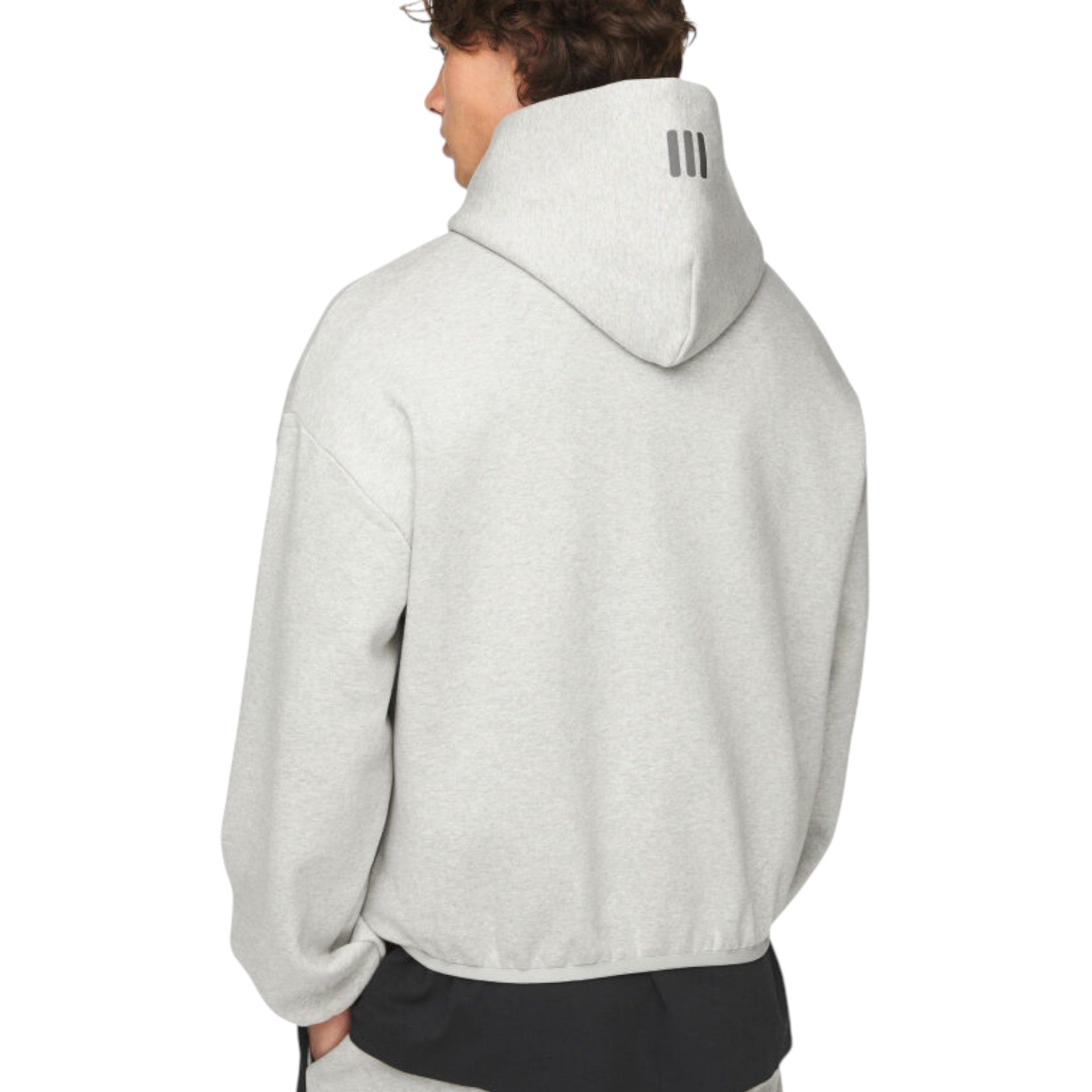 Толстовка Adidas x FEAR OF GOD ATHLETICS оверсайз, цвет «серый меланж» — фото 4